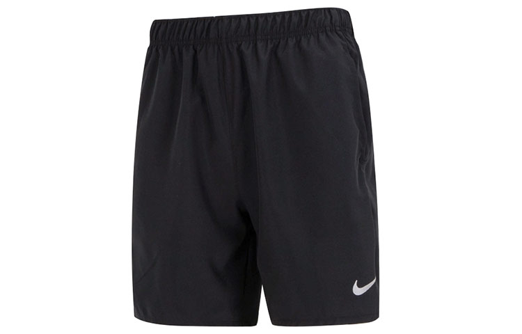 Nike Dri-Fit AS M NK DF CHALLENGER SHORT 7U solid color logo sports five-point casual shorts men's black