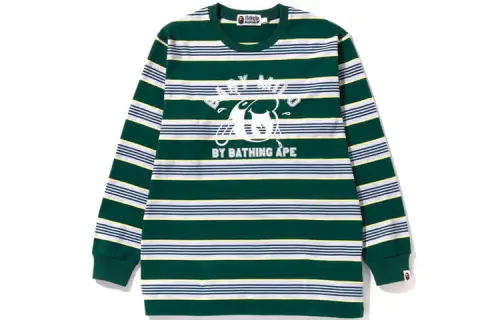 A BATHING APE T Shirts Women's Crew Neck Moderate Straight Fit