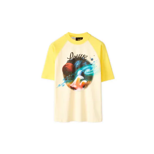 LOEWE T Shirts Women's Yellow Crew Neck Moderate