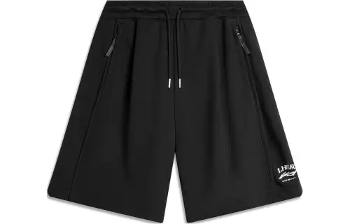 Li Ning China Culture Collection Casual Shorts Unisex Black