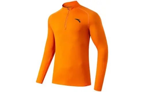 ANTA Fitness Clothing Men's Orange Moderate Straight Fit