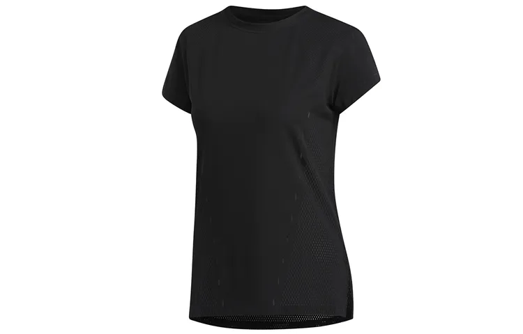 Adidas Set in Sleeve T Shirt Women's Black