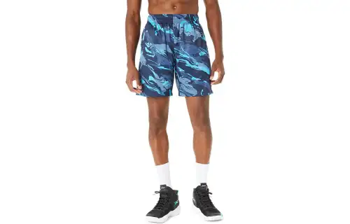 ASICS Sports Shorts Men's Blue Moderate