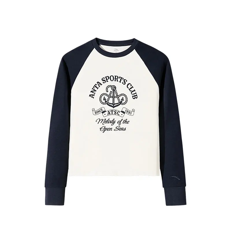 Anta Life Collection T Shirt Women's Warm Jade White/Indigo Blue