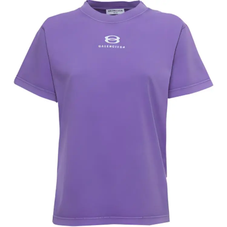 Balenciaga SS22 T Shirt Women's Purple Regular Fit