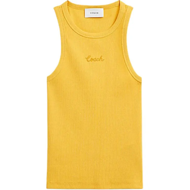 COACH SS24 Tank Top Women's Yellow