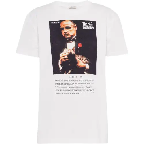 Miu Miu print T-shirt
