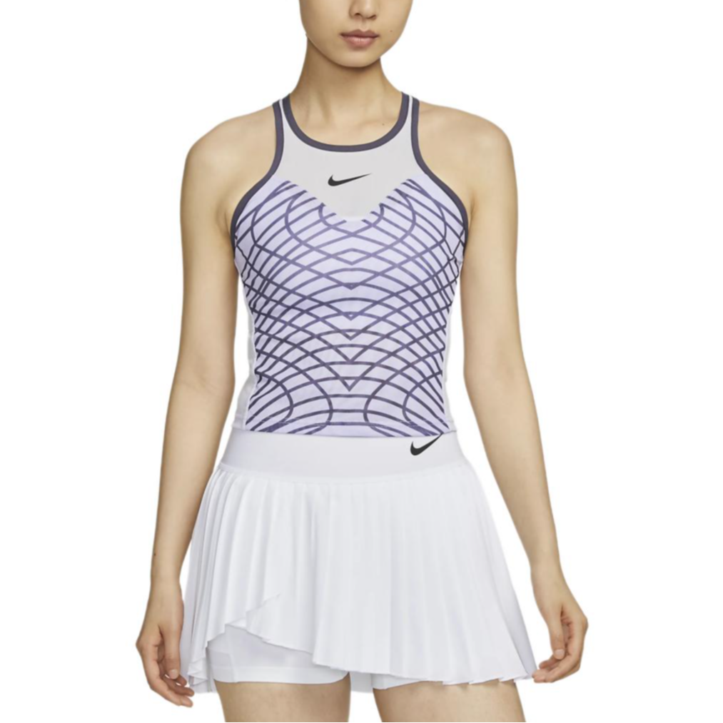 Женская футболка Nike CourtSLAM DRI-FIT (фиолетовая)