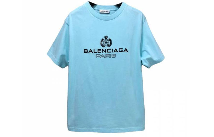 Balenciaga SS21 T Shirt Women's Blue