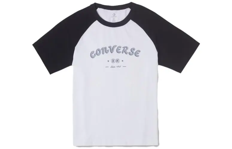Converse Raglan Sleeve T Shirt Women's Black White