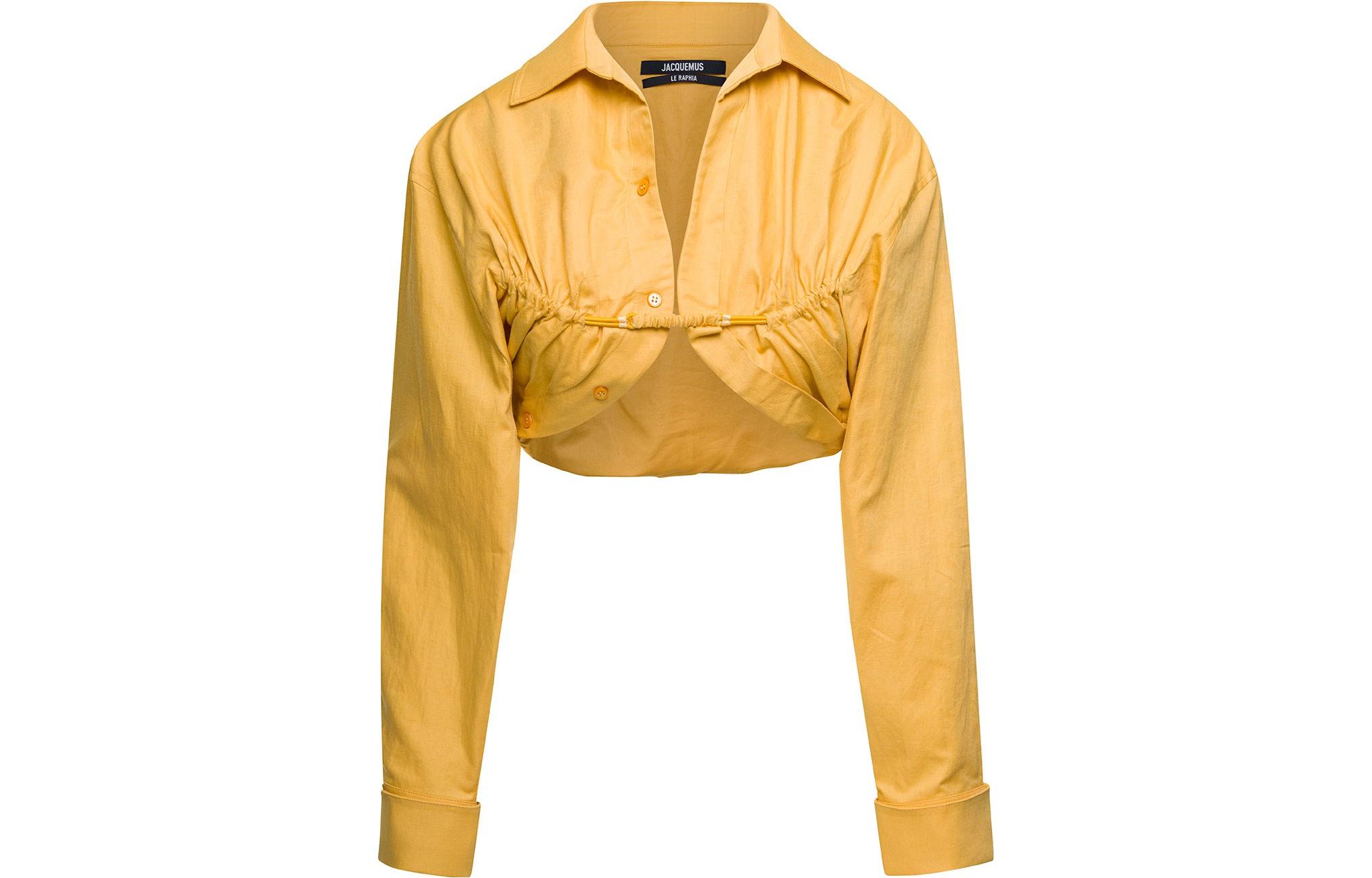 Jacquemus Machou Cropped Long Sleeved Top