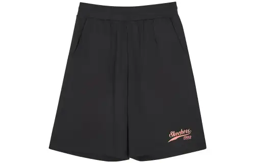 Skechers Knitted Fabric Sports Shorts Men's Carbon Black