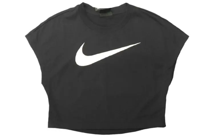 Nike Drop Shoulder Sleeve T Shirt Women's Black