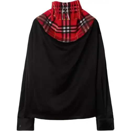 Burberry Attached scarf Top