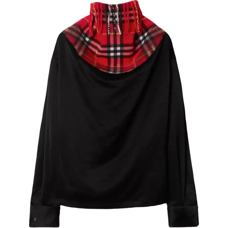 Burberry Attached scarf Top