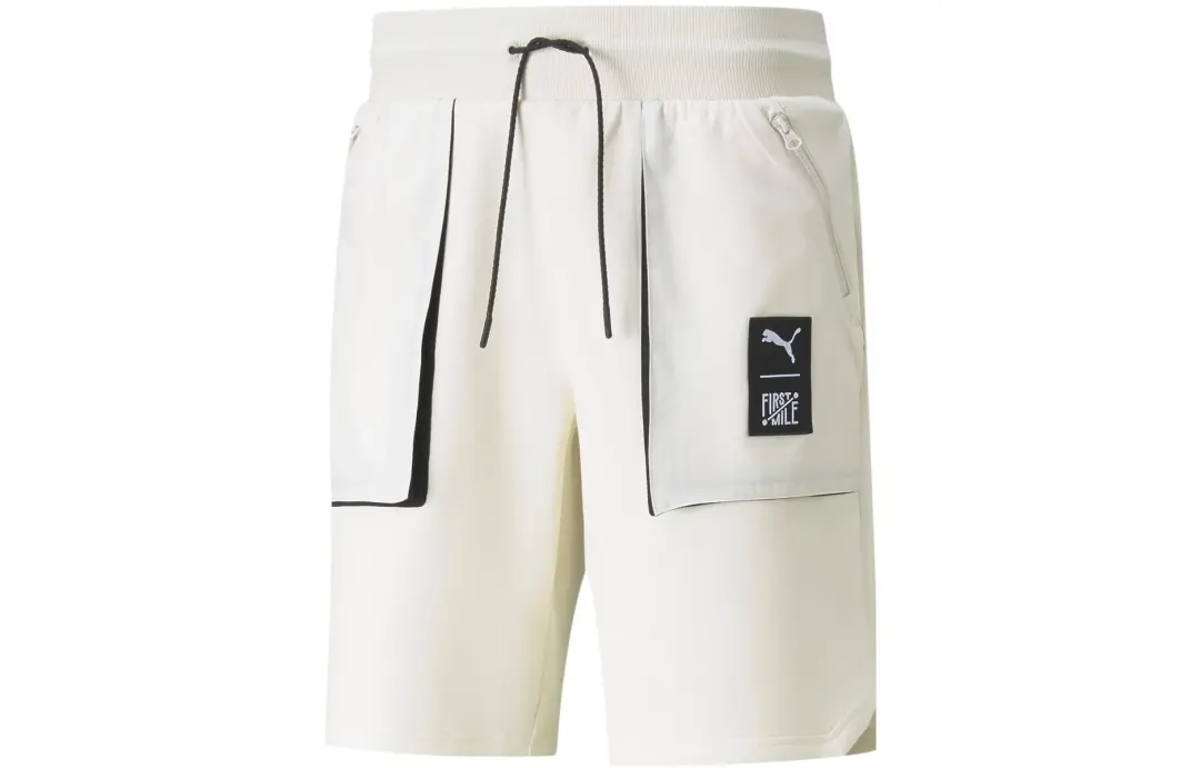 PUMA First Mile Sports Shorts Men's Ivory White Moderate