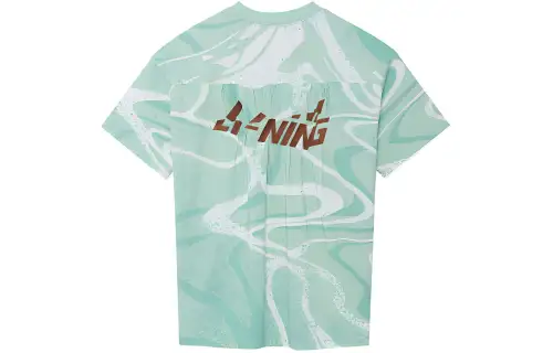 Li Ning Drop Shoulder Sleeve T Shirt Women's Verdant Leaf Green