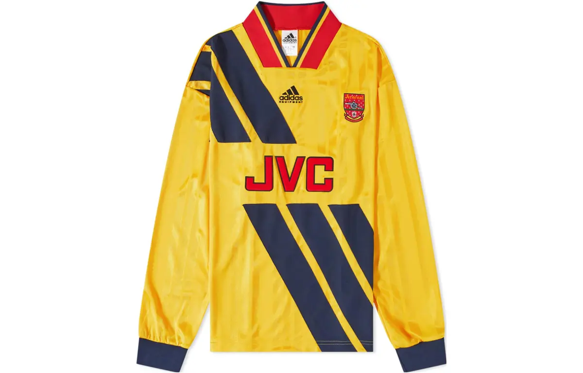 Adidas Arsenal Soccer Jerseys Men's Yellow Moderate Straight Fit