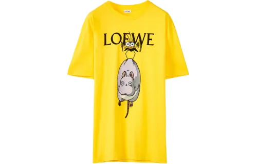 LOEWE x QIANYUQIANXUN,LIANMINGKUAN T Shirt Women's Yellow