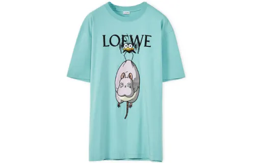 LOEWE x QIANYUQIANXUN,LIANMINGKUAN T Shirt Women's Turquoise