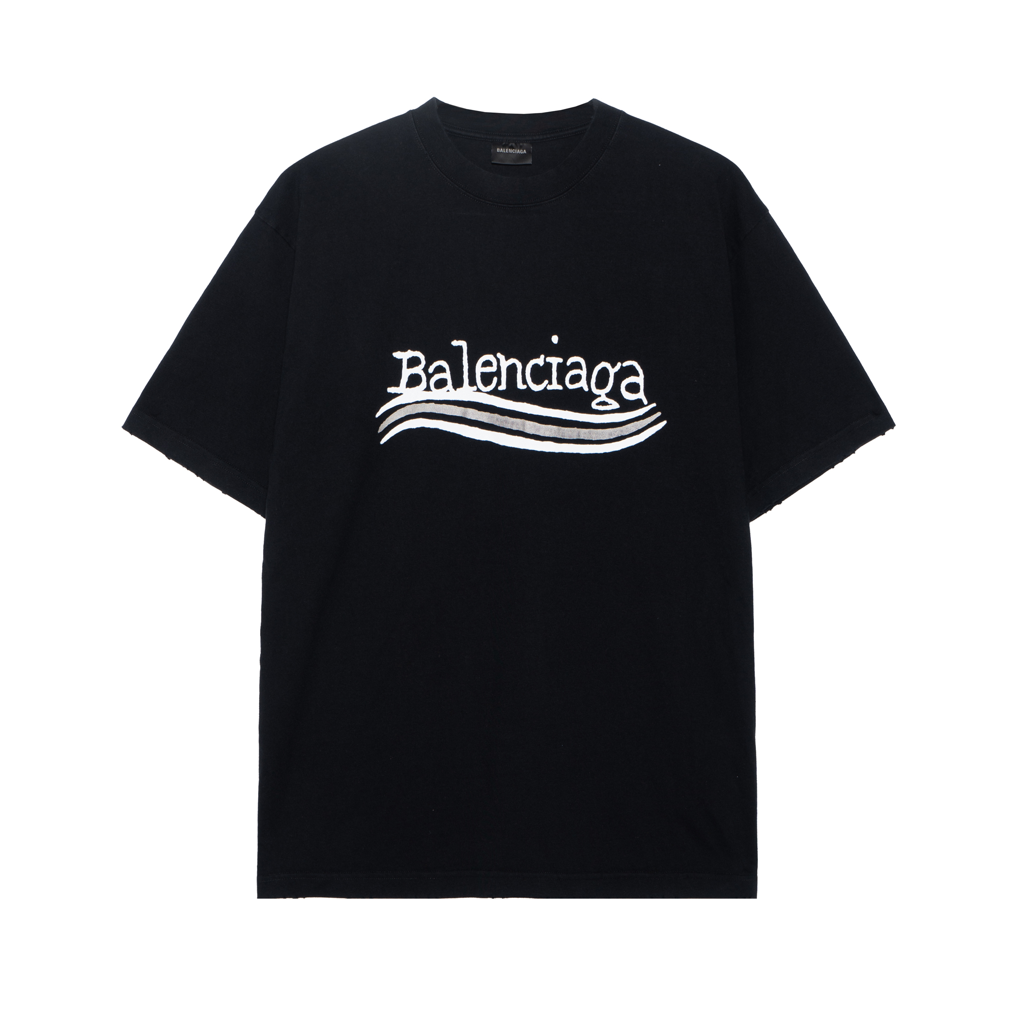 Женская футболка Balenciaga (черная)