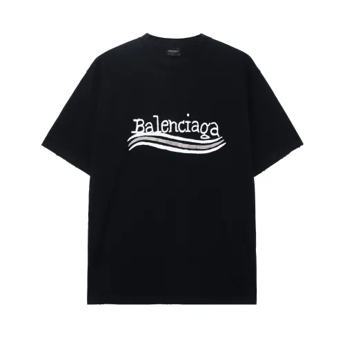 Balenciaga Hand Drawn Political Campaing Tee Black