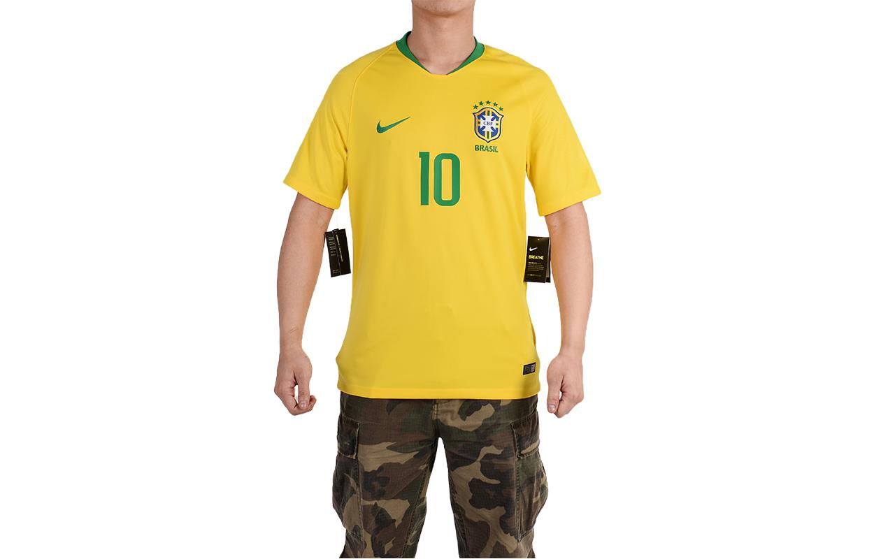 Nike Soccer Jersey Fan Edition, Brazil, Neymar Size 10 Men’s Yellow