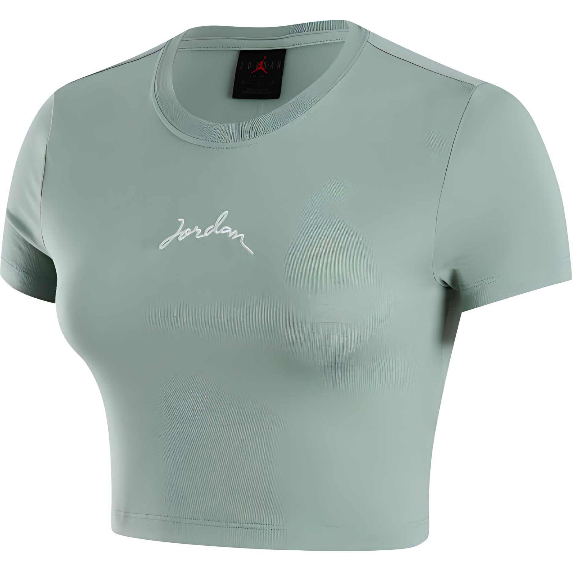 Женская футболка Jordan SS24 T-Shirt (серо-зеленая)