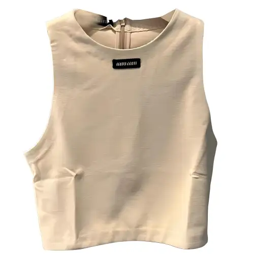 MIU MIU SS24 Tank Top Women's Beige