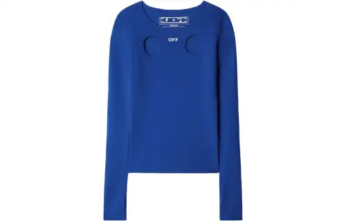 OFF-WHITE Cut-Out Long-Sleeved Top