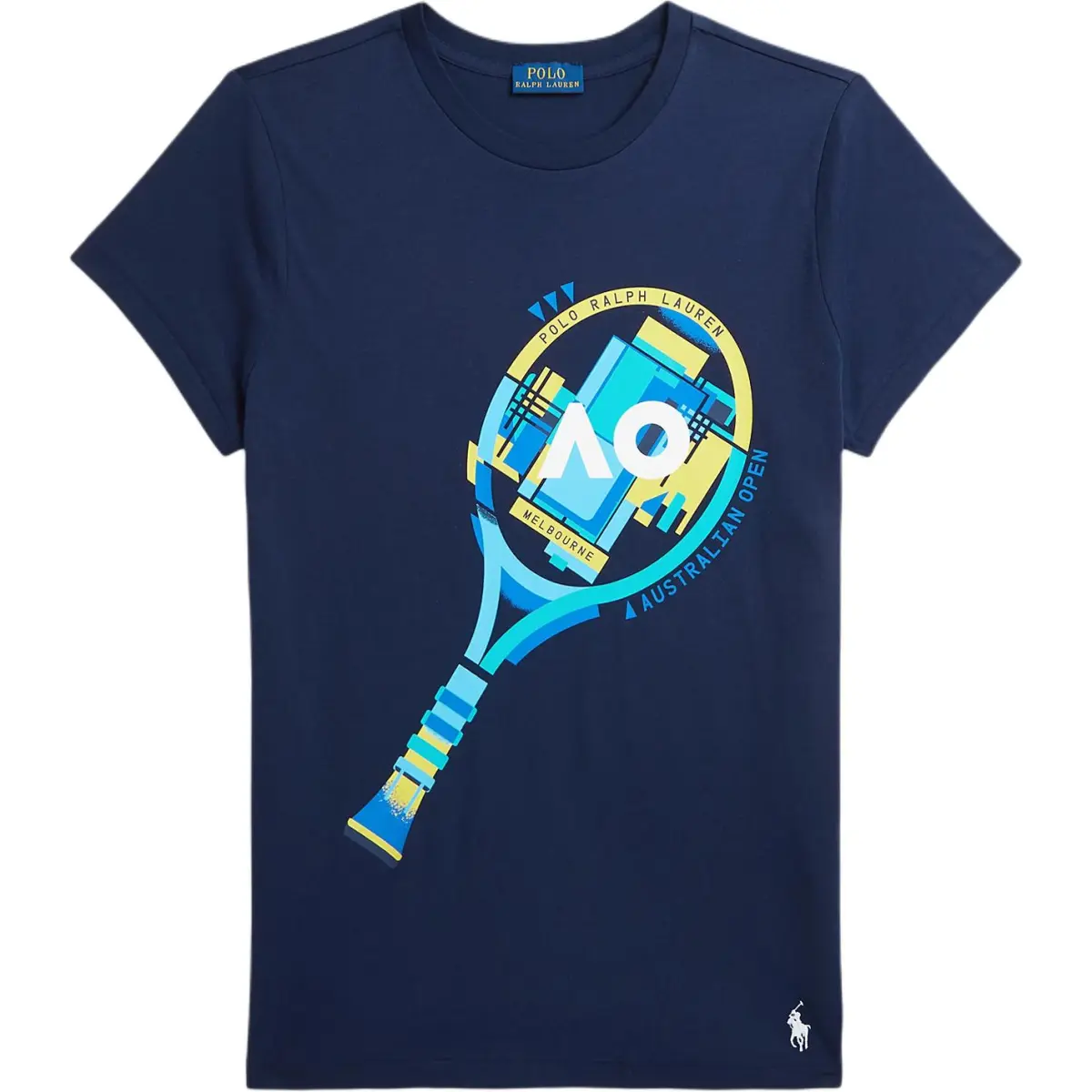 Polo Ralph Lauren Crew Neck Straight Fit Short Sleeved Regular T Shirt Women's Marine Blue