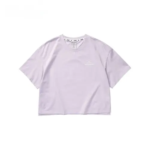 Skechers T Shirts Women's Freesia Purple/02N4 Crew Neck Moderate Straight Fit
