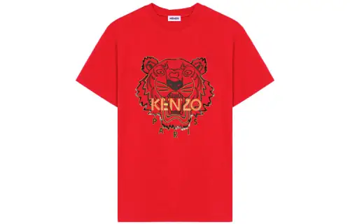 KENZO T Shirts Women's Red Crew Neck Moderate Straight Fit