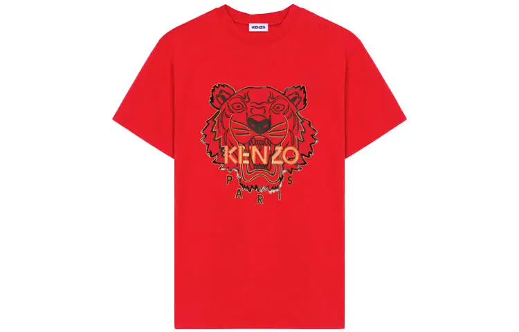 KENZO T Shirts Women's Red Crew Neck Moderate Straight Fit