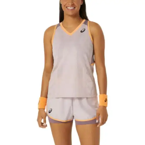 ASICS Tank Tops Women's Pink V Neck Moderate Other