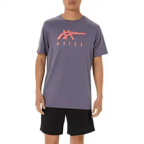 Asics T Shirt Unisex Dark Purple