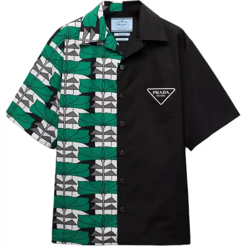 PRADA Shirts Men's Multicolor Lapel Moderate Other