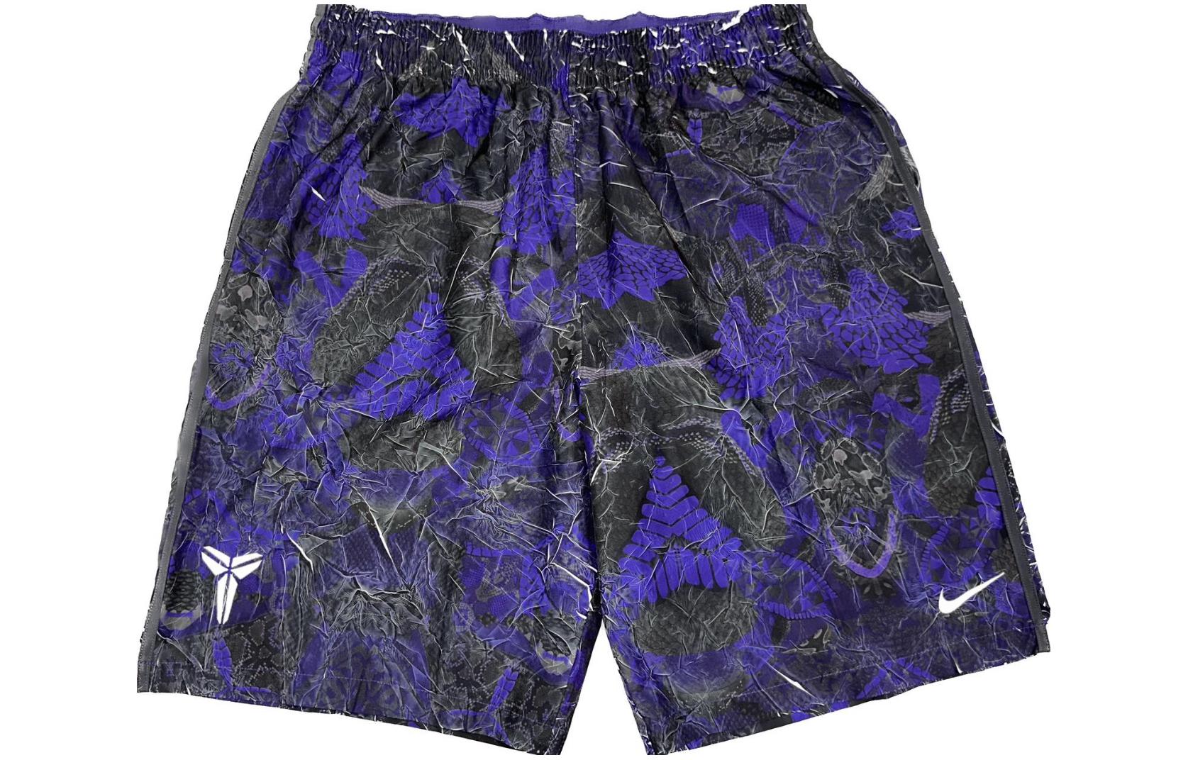 Nike Basketball sports purple shorts, french style, elastic waist