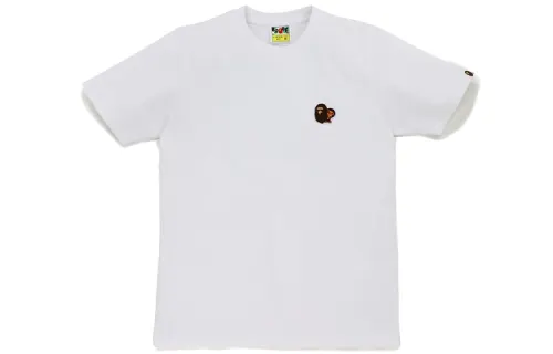 A BATHING APE Head Series T Shirts Women's Crew Neck Moderate Straight Fit