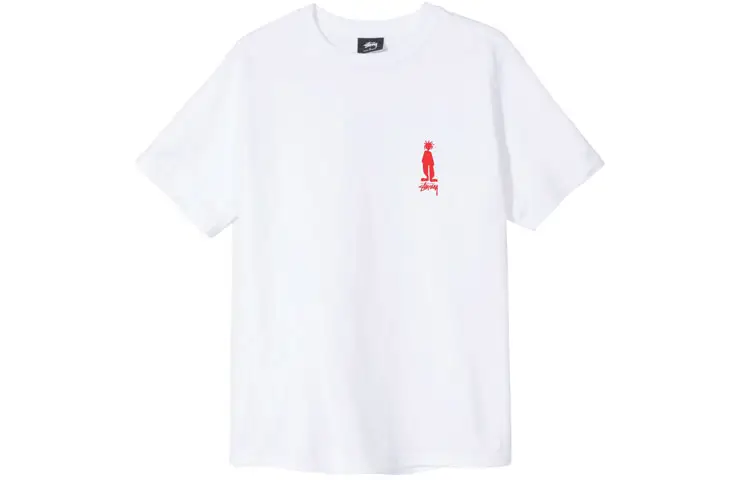 Stussy T Shirts Women's Crew Neck Moderate Straight Fit