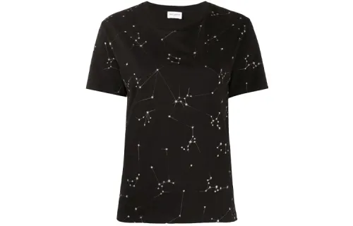 SAINT LAURENT SS25 Regular T Shirt Women's Black