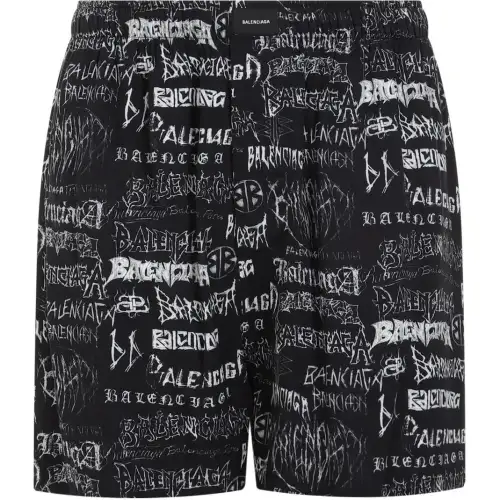 Balenciaga All-Over Printed Shorts