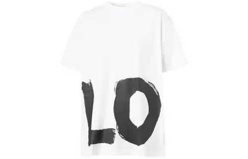 Burberry love print oversized T-shirt