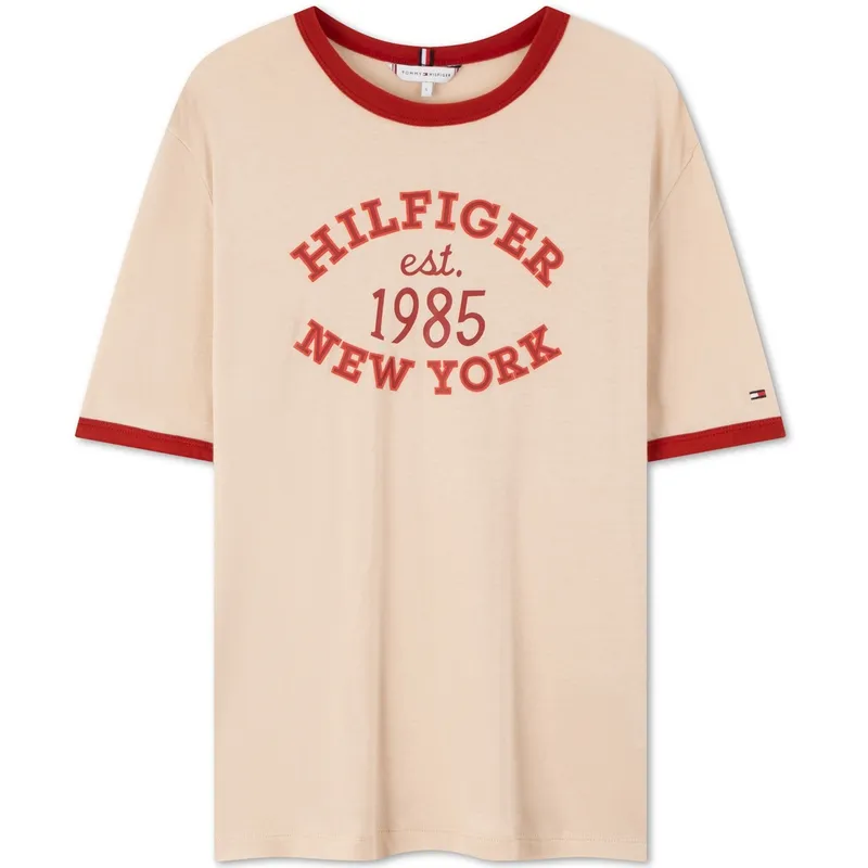 Tommy Hilfiger T-Shirts Women's Crew Neck Moderate Straight Fit