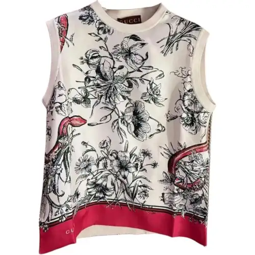 GUCCI SS25 Tank Top Women's Red White