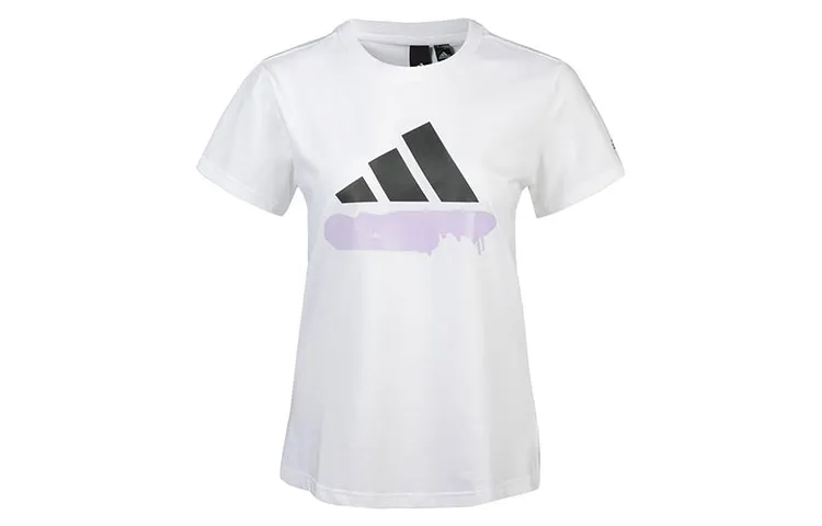 Adidas T-Shirts Women's White Crew Neck Moderate Other