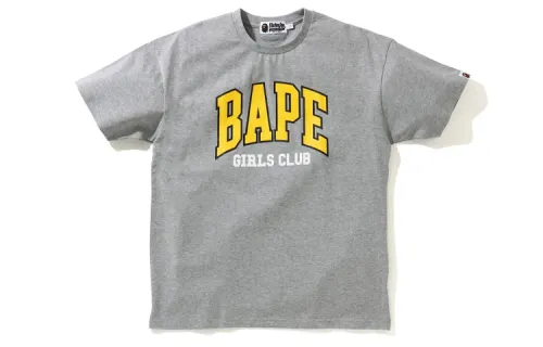 A BATHING APE T Shirts Women's Crew Neck Moderate Straight Fit