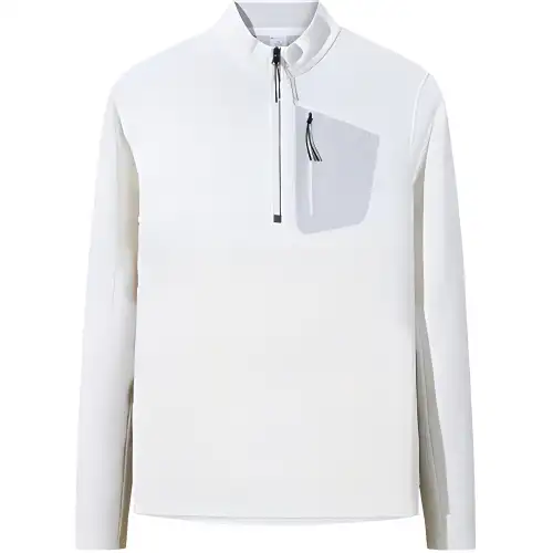 Anta Champion Collection, Comfortable Casual Minimalist Style Half Turtleneck Fleece Lined Long Sleeved T Shirt Women's