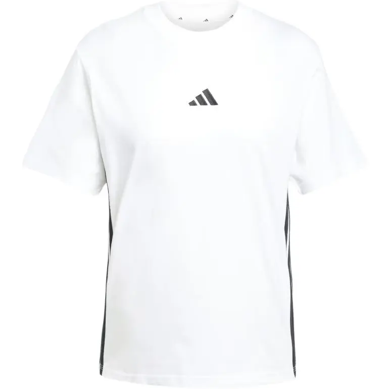 Adidas ESSENTIALS3 Stripes T Shirt Women's White