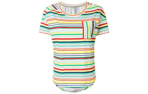 LOEWE T Shirts Women's Rainbow Crew Neck Moderate Straight Fit